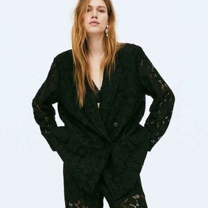 Black lace blazer